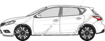 Nissan Pulsar Hatchback, current (since 2014)