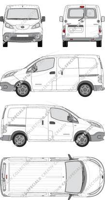 Nissan e-NV200 fourgon, 2014–2021 (Niss_260)