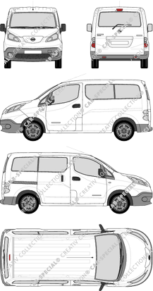 Nissan e-NV200 minibus, 2014–2021 (Niss_261)