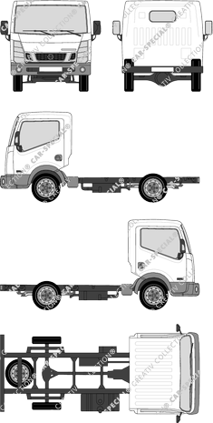 Nissan CabStar Chassis for superstructures, current (since 2015) (Niss_270)