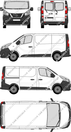 Nissan NV300 furgone, 2017–2021 (Niss_281)