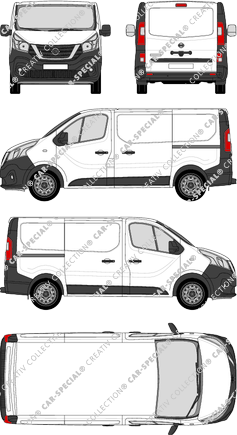 Nissan NV300, Kastenwagen, L1H1, Rear Flap, 2 Sliding Doors (2017)