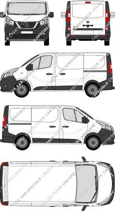 Nissan NV300 furgone, 2017–2021 (Niss_286)