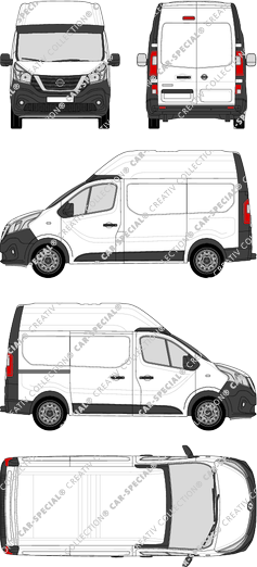 Nissan NV300 van/transporter, 2017–2021 (Niss_291)