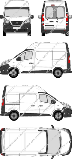 Nissan NV300 fourgon, 2017–2021 (Niss_293)