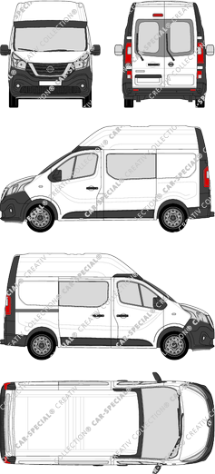 Nissan NV300 fourgon, 2017–2021 (Niss_295)