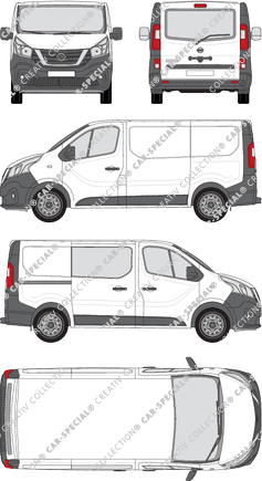 Nissan NV300 furgone, 2017–2021 (Niss_340)