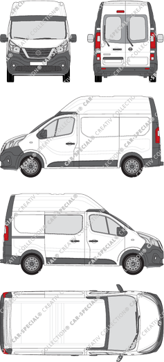 Nissan NV300 furgone, 2017–2021 (Niss_341)