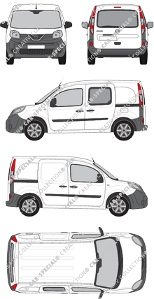 Nissan NV250, furgone, L1H1, Heck verglast, rechts teilverglast, Rear Flap, 2 Sliding Doors (2019)