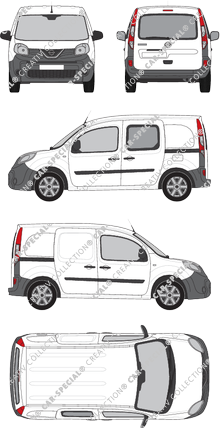 Nissan NV250, fourgon, L1H1, Heck verglast, rechts teilverglast, Rear Flap, 2 Sliding Doors (2019)