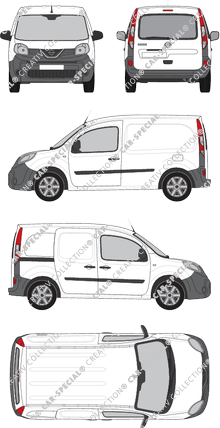 Nissan NV250, furgón, L1H1, ventana de parte trasera, Rear Flap, 1 Sliding Door (2019)