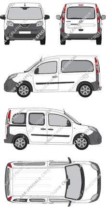 Nissan NV250, fourgon, L1H1, Rear Flap, 1 Sliding Door (2019)
