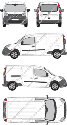 Nissan NV250, Kastenwagen, L2H1, Heck verglast, Rear Flap, 1 Sliding Door (2019)