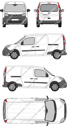 Nissan NV250, van/transporter, L2H1, rear window, Rear Flap, 2 Sliding Doors (2019)
