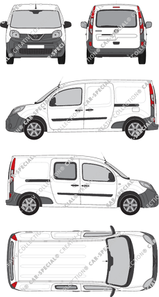 Nissan NV250, Kastenwagen, L2H1, Heck verglast, rechts teilverglast, Rear Flap, 2 Sliding Doors (2019)