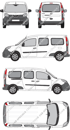 Nissan NV250, furgón, L2H1, Rear Flap, 1 Sliding Door (2019)