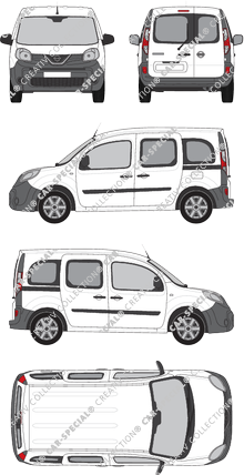 Nissan NV250, furgone, L1H1, Rear Wing Doors, 2 Sliding Doors (2019)