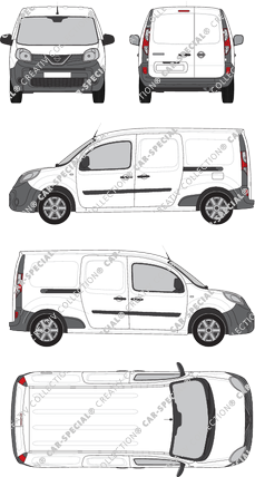 Nissan NV250, van/transporter, L2H1, Rear Wing Doors, 2 Sliding Doors (2019)