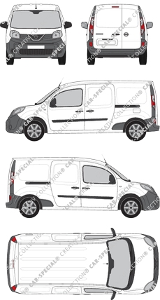 Nissan NV250, furgone, L2H1, Rear Wing Doors, 2 Sliding Doors (2019)