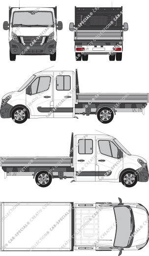 Nissan NV400 catre, 2020–2021 (Niss_394)