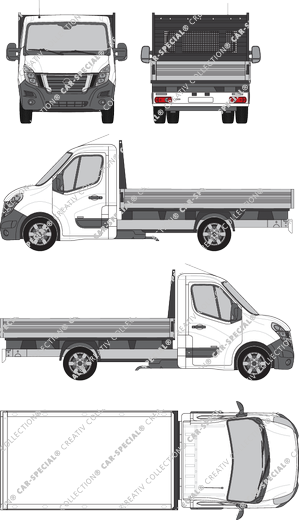 Nissan NV400 pianale, 2020–2021 (Niss_398)