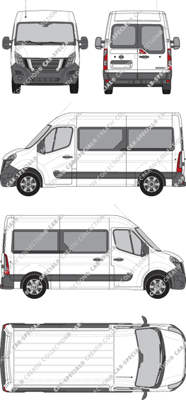 Nissan NV400 microbús, 2020–2021 (Niss_405)