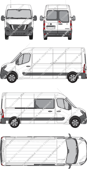 Nissan NV400 fourgon, 2020–2021 (Niss_444)