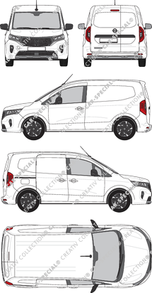 Nissan Townstar, van/transporter, Rear Wing Doors, 1 Sliding Door (2022)