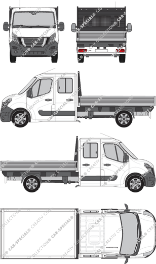 Nissan Interstar, FWD, platform, L3, double cab (2021)