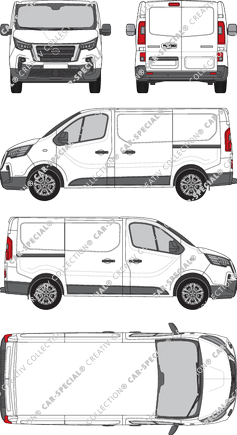 Nissan Primastar, van/transporter, L1H1, Rear Wing Doors, 2 Sliding Doors (2021)
