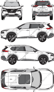 Nissan X-Trail station wagon, attuale (a partire da 2021) (Niss_564)