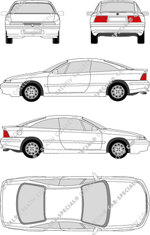 Opel Calibra, Kombicoupé, 3 Doors (1989)