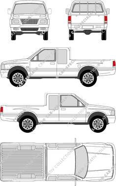 Opel Campo Pick-up, 1991–2001 (Opel_014)