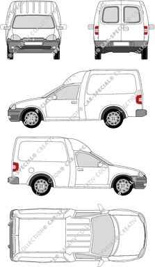 Opel Combo Combi van/transporter, 1993–2001 (Opel_016)
