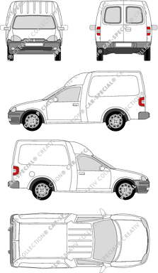 Opel Combo Combi Kastenwagen, 1993–2001 (Opel_016)