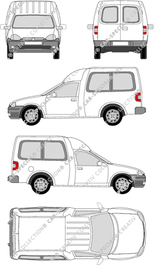 Opel Combo Combi fourgon, 1993–2001 (Opel_017)