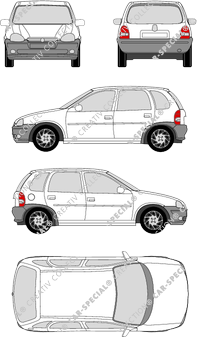 Opel Corsa Kombilimousine, 1993–2000 (Opel_019)