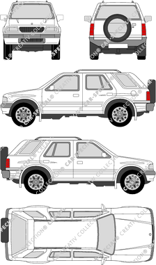 Opel Frontera break, 1991–1998 (Opel_020)