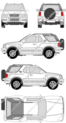 Opel Frontera station wagon, 1998–2004 (Opel_023)