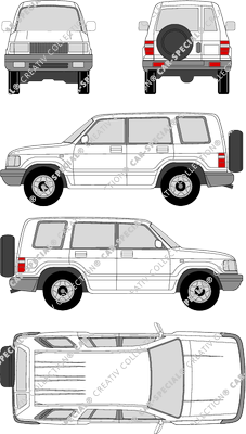 Opel Monterey LTD, LTD, Kombi, 5 Doors (1996)