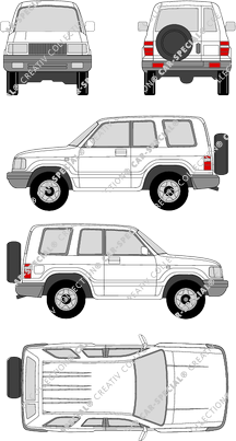 Opel Monterey RS, RS, Station wagon, 3 Doors (1996)