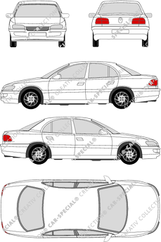 Opel Omega, B, Limousine, 4 Doors (1994)