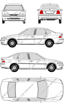 Opel Vectra, B, limusina, 4 Doors (1999)