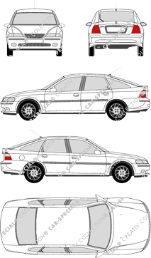 Opel Vectra Hatchback, 1995–2002 (Opel_039)