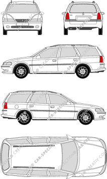 Opel Vectra Caravan combi, 1996–2002 (Opel_041)