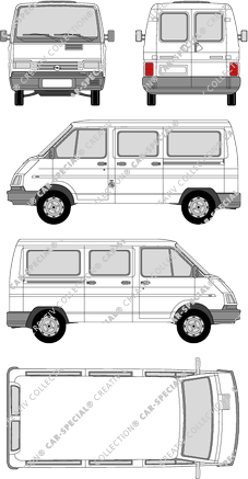 Opel Arena, Kleinbus, 2 Sliding Doors (1997)