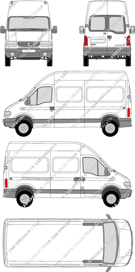 Opel Movano fourgon, 1999–2004 (Opel_051)