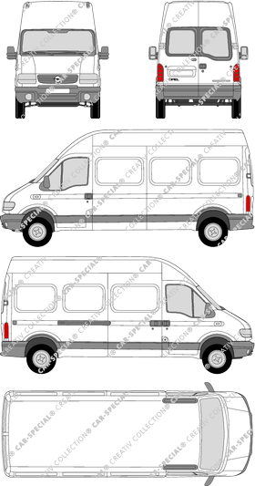 Opel Movano fourgon, 1999–2004 (Opel_052)