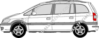 Opel Zafira station wagon, 1999–2005