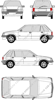 Opel Corsa Hatchback, 1982–1993 (Opel_059)